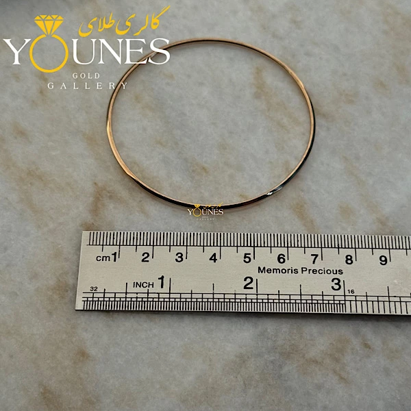 النگو آینه‌ای ریز طلا